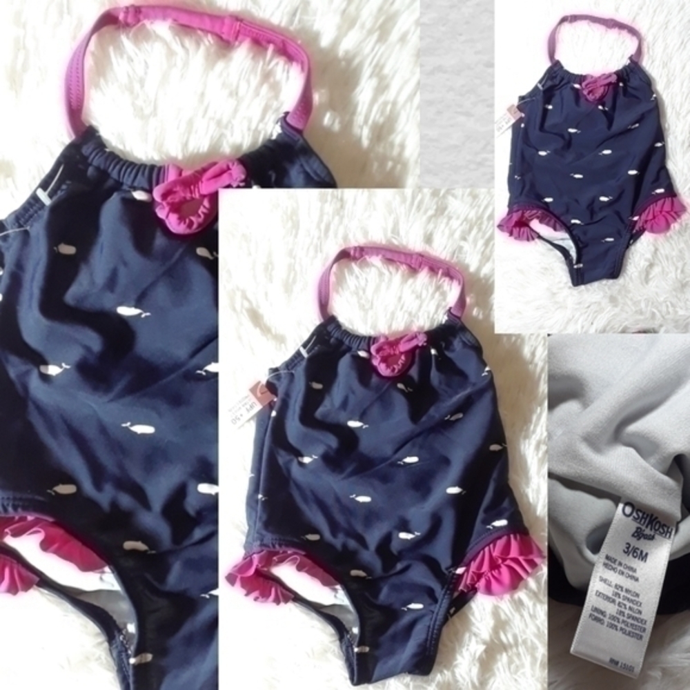 ☄Osh Kosh B'goosh Whale Print Bathing Suit